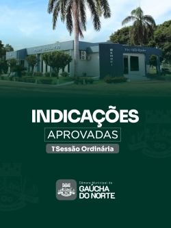 Câmara Municipal de Gaúcha do Norte realiza 1ª Sessão Ordinária de 2026